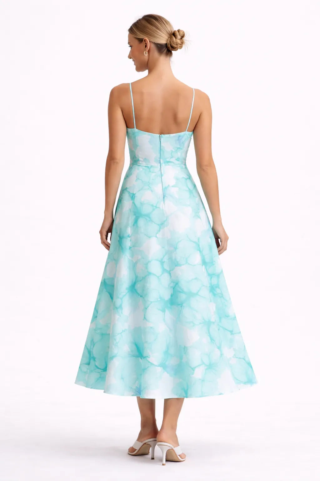 Floral Print Spaghetti Strap Midi Dress