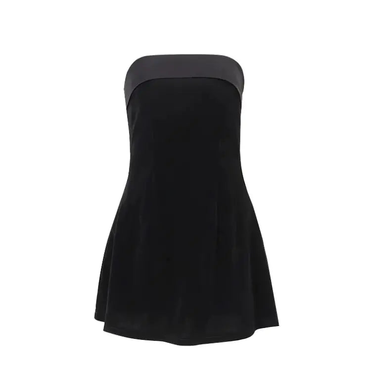 Backless Off-neck Tube Top Dress