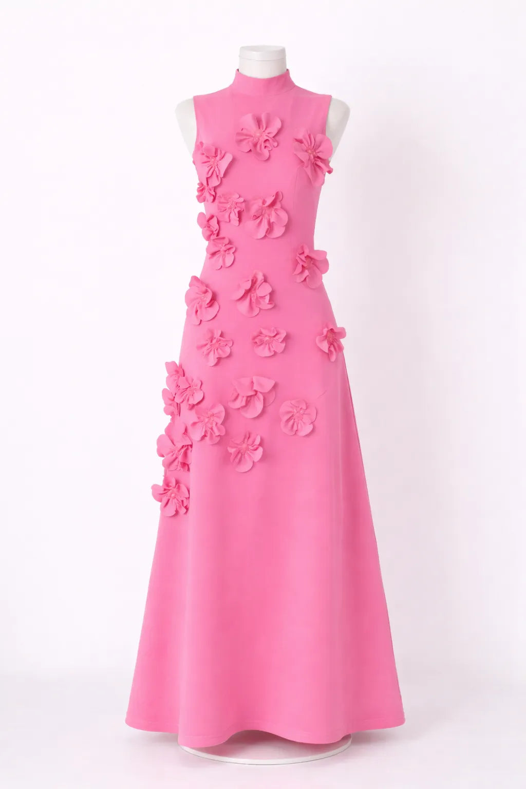 Floral Applique Sleeveless Maxi Dress