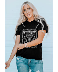 Frisky Print Crewneck Graphic Tee