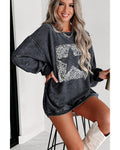 Leopard Star Graphic Sweatshirt