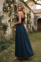 Smocked Strapless Maxi Dress